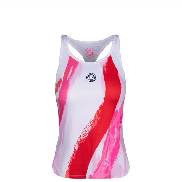 NWT SZ MEDIUM  (35”- 37”)  Amrei Tank in White Pink & Red by BIDI BADU❣️ - Picture 4 of 4